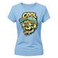 Vibrant Melting Summer Skull Graphic ladies fit T-Shirt