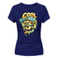 Vibrant Melting Summer Skull Graphic ladies fit T-Shirt