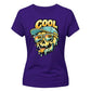 Vibrant Melting Summer Skull Graphic ladies fit T-Shirt