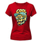 Vibrant Melting Summer Skull Graphic ladies fit T-Shirt