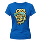 Vibrant Melting Summer Skull Graphic ladies fit T-Shirt