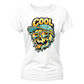 Vibrant Melting Summer Skull Graphic ladies fit T-Shirt