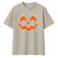 Vibrant smiling pumpkin face Halloween Oversized T-Shirt