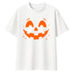 Vibrant smiling pumpkin face Halloween Oversized T-Shirt