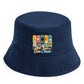 Vibrant Sun Chase Beach Graphic Bucket Summer Kids Hat
