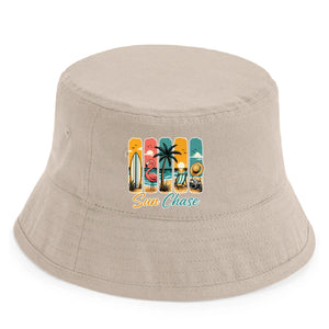 Vibrant Sun Chase Beach Graphic Bucket Summer Kids Hat