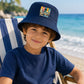 Vibrant Sun Chase Beach Graphic Bucket Summer Kids Hat