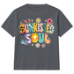 Vibrant Sunkissed Soul Retro Beach Graphic Summer Kids T-Shirt