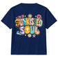 Vibrant Sunkissed Soul Retro Beach Graphic Summer Kids T-Shirt