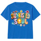 Vibrant Sunkissed Soul Retro Beach Graphic Summer Kids T-Shirt