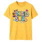 Vibrant Sunkissed Soul Retro Beach Graphic Unisex T-Shirt