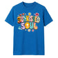 Vibrant Sunkissed Soul Retro Beach Graphic Unisex T-Shirt