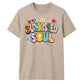 Vibrant Sunkissed Soul Retro Beach Graphic Unisex T-Shirt