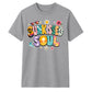 Vibrant Sunkissed Soul Retro Beach Graphic Unisex T-Shirt