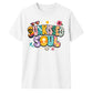 Vibrant Sunkissed Soul Retro Beach Graphic Unisex T-Shirt