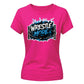 Vibrant Wrestle Mode Print Wrestling ladies fit t-shirt