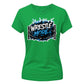 Vibrant Wrestle Mode Print Wrestling ladies fit t-shirt