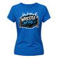 Vibrant Wrestle Mode Print Wrestling ladies fit t-shirt