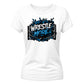 Vibrant Wrestle Mode Print Wrestling ladies fit t-shirt