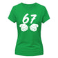 Vintage 67 Number Graphic Birthday Gift Ladies T-Shirt