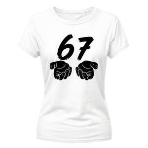 Vintage 67 Number Graphic Birthday Gift Ladies T-Shirt