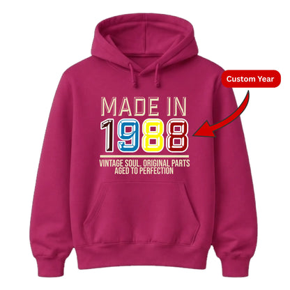 Personalized Birthday Gift Hoodie | Vintage Edition Happy Birthday Design