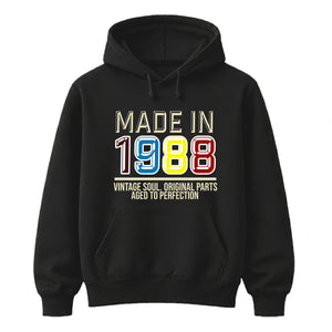Vintage Edition Personalised Happy Birthday hoodie