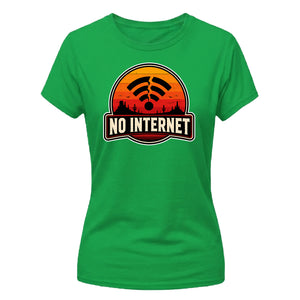 Vintage Jurassic Parody Offline Emblem ladies fit T-Shirt