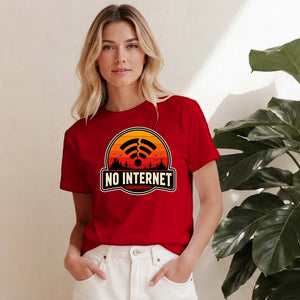 Vintage Jurassic Parody Offline Emblem ladies fit T-Shirt