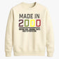 Vintage Retro Soul Classic Personalised Happy Birthday Sweatshirt