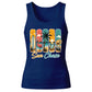 Vintage Summer Beach Sun Chase Ladies Tank Top