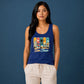 Vintage Summer Beach Sun Chase Ladies Tank Top