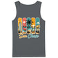 Vintage Sun Chase Coastal Beach Summer Graphic Men Tank Top