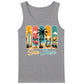 Vintage Sun Chase Coastal Beach Summer Graphic Men Tank Top