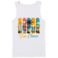 Vintage Sun Chase Coastal Beach Summer Graphic Men Tank Top