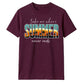 Vintage Tropical Sunset Beach Slogan Print Unisex T-Shirt