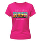 Vintage Tropical Sunset Summer Graphic Print Ladies T-Shirt