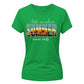 Vintage Tropical Sunset Summer Graphic Print Ladies T-Shirt