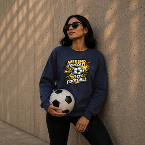 Weekend Forecast Sport football tournament sweatshirt FiFa World Cup Mockup Dad