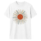 Retro sunburst graphic unisex t-shirt