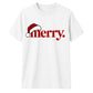 Classic retro santa hat typography Christmas Unisex T-Shirt