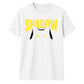 Cute Peeking Cat Shadow Typography Graphic Unisex T-Shirt