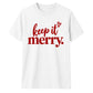 Elegant script heart typography Christmas Unisex T-Shirt
