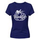White pumpkin thankful script Thanksgiving Ladies T-Shirt