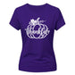 White pumpkin thankful script Thanksgiving Ladies T-Shirt