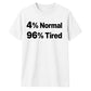Quirky Percent Slogan Typography Print Unisex T-Shirt