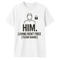 Personalise Rent Free Football Tournament Unisex T-Shirt