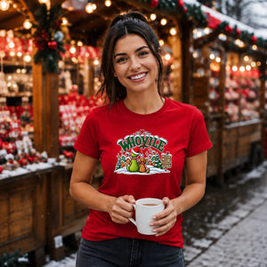 Whoville dog and friend graphic Christmas Ladies T-Shirt