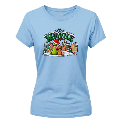 Whoville dog and friend graphic Christmas Ladies T-Shirt