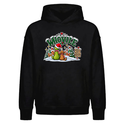 Whoville dog holiday character Christmas Oversized Hoodie